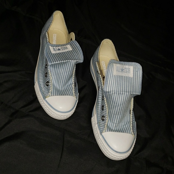 Converse Other - Blue and White Lo Top Converse All Stars NEW